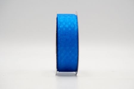 Синяя прозрачная ленточка с точечным дизайном_ K304-18-4147
