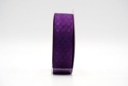 Фіолетова прозора стрічка з крапками дизайну_ K304-19-3542