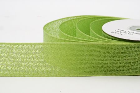 Apple Green Sheer and Wavy Plain Color Ribbon_K445-PT133
