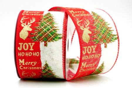 Christmas wired ribbon with no moq