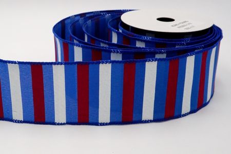 royal blue/red/white independence day wire ribbon or everyday decoration