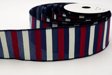 ruban torsadé rouge/blanc/bleu marine pour la décoration du jour de l'indépendance