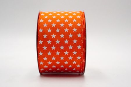 orange small stars ribbon