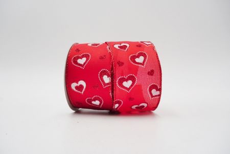 rote Valentinsdrahtbänder