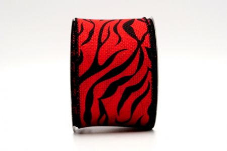 zebrapatroon rood lint
