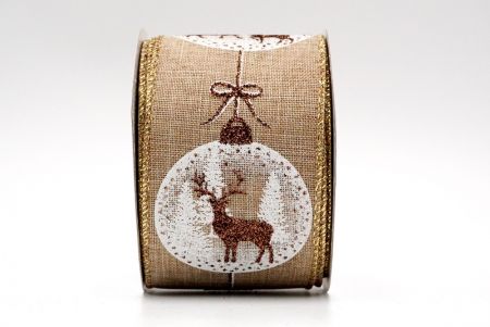 Christmas Bauble Ribbon_Reindeer