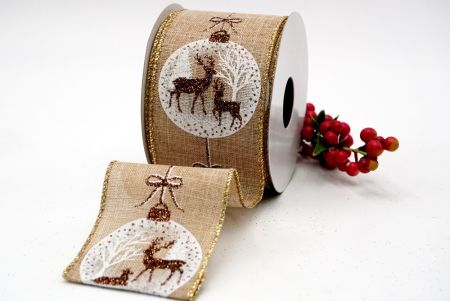 Christmas Bauble Ribbon_Reindeer