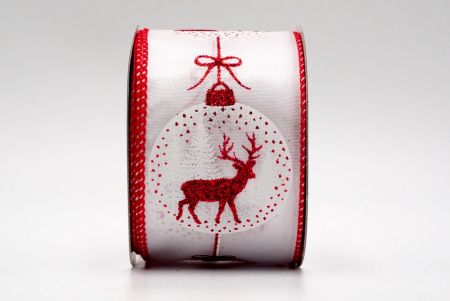 क्रिसमस बॉबल रिबन_Reindeer