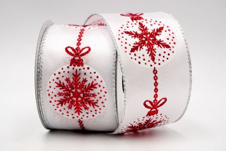 Christmas Bauble Ribbon_snowflake