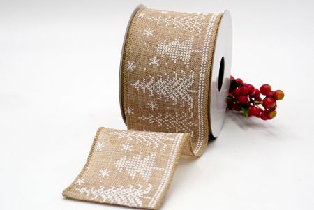 cinta con patrones de árbol de Navidad