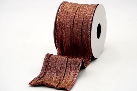 Crinkle metallic ribbon