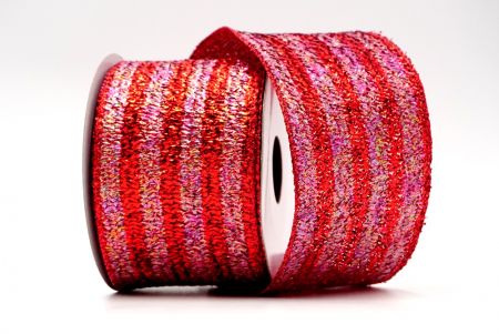 rotes metallisches Streifenband