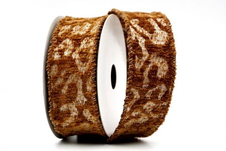 Wstążka z tkaniny fleece w wzorze leopard cheetah