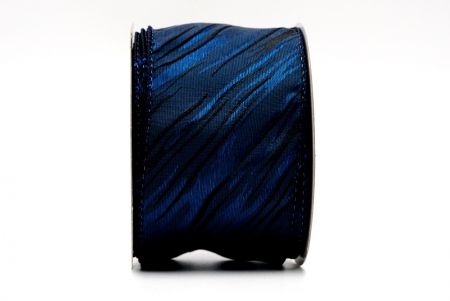 Стрічка з темно-синім тканинним візерунком