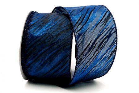 Темно-синяя плетеная узорная лента