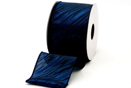 Стрічка з темно-синім тканинним візерунком