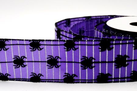 Hämähäkinseitti-nauha/violetti&musta