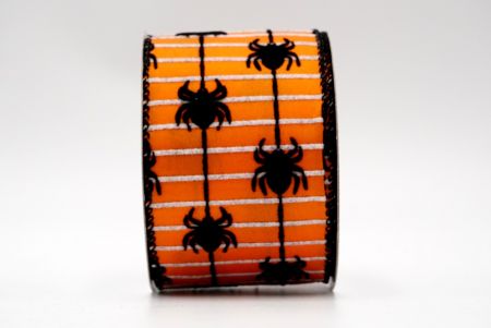 Ленточка из паутины паука/оранжевая и черная