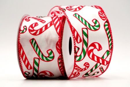 Candy Canes Ribbon_glitter candy Canes