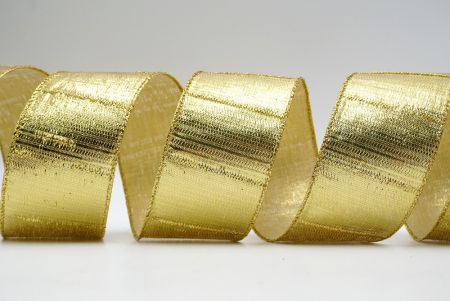 Połyskująca złota taśma z drutem_KF6952G-13