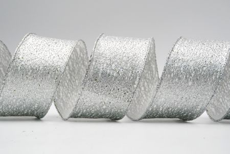 Cinta de alambre entrelazado con rayas de papel de aluminio metálico_plata