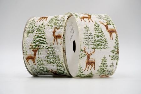 Ivory Reindeer Forest Ribbon_KF7033GC-2-2