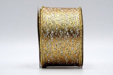 Cinta de patrón sólido de papel de aluminio dorado_KF7051G-1