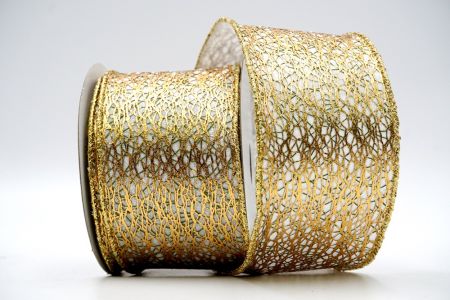 Goldfolienband mit einfarbigem Muster_KF7051G-1