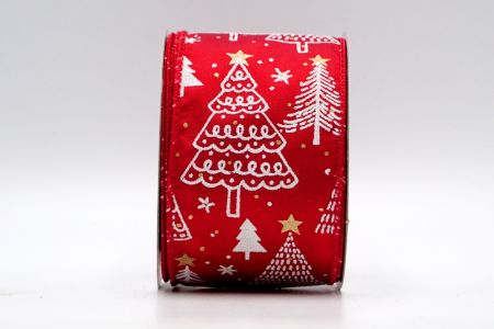 Thick Plain Weave Many Styles of Christmas Trees Ribbon_KF7096GC-7-7