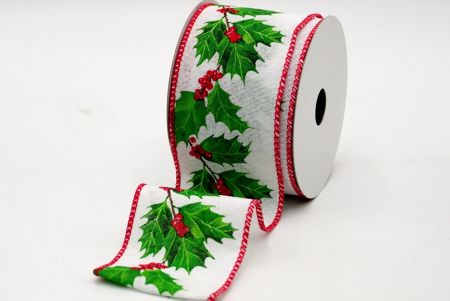 Kimalteeton joulunpunainen design-nauha_KF7164