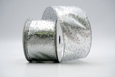 Nastro con glitter argento e brillantini metallici_KF7250G-1