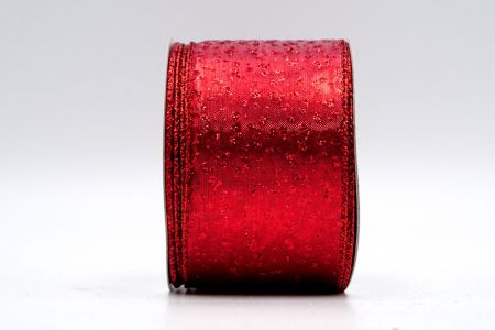 Piros Metálos Csillámló Glitter Szalag_KF7250GR-7R