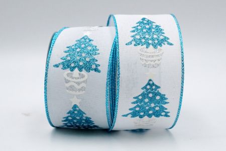 Weißes Topfband für Weihnachtsbaum_KF7411GT-1