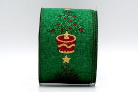 Árbol de Navidad en maceta verde Cinta_KF7412GC-3-127