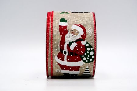 Weihnachtsmann trägt Geschenkband_KF7427GC-13-7