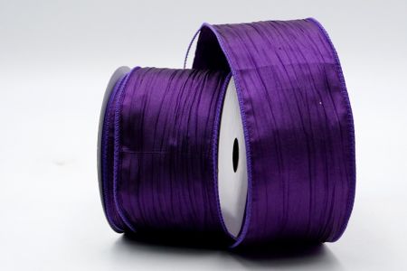 Фіолетова мереживна стрічка зі складками_KF7465GC-34-34