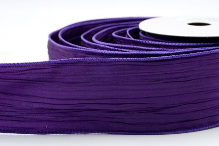 Purple Crinkle Satin Ribbon_KF7465GC-34-34