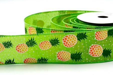 Summer Pineapple Fruits Green Ribbon_KF7485GC-15-190