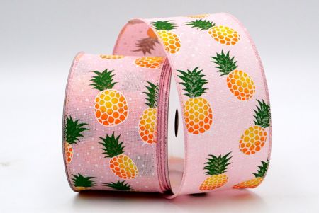 Summer Pineapple Fruits Lt. Pink Ribbon_KF7485GC-5-5