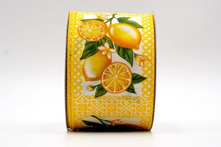 Yellow Plaid Fresh Lemon Ribbon_KF7502GC-6-6