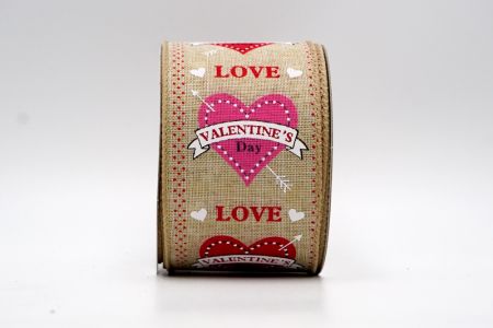 Cinta de corazón de arpillera falsa para San Valentín_KF7521GC-13-183