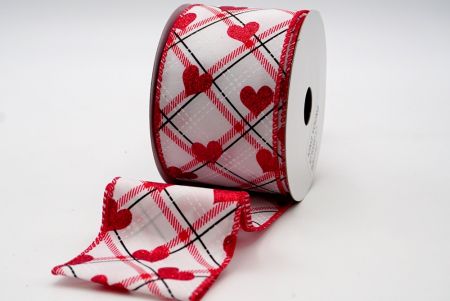 Ruban rose à motif écossais style Saint-Valentin_KF7532GC-1-7