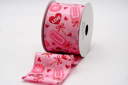 Rosa Süße Süßigkeiten-Herzenband_KF7534GC-5-5