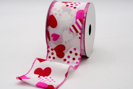Pink Round Hearts Love Ribbon_KF7542GC-1-218