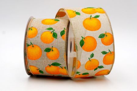 Fałszywy juta wiosenna pomarańczowa mandarynka wstążka_KF7560GC-13-183