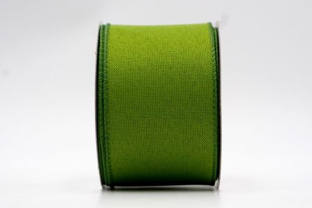 Light Green Plain Colors Wired  Ribbon_KF7573GC-15-222