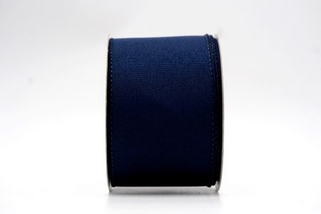 Navy Blue Plain Colors Wired  Ribbon_KF7573GC-4-4