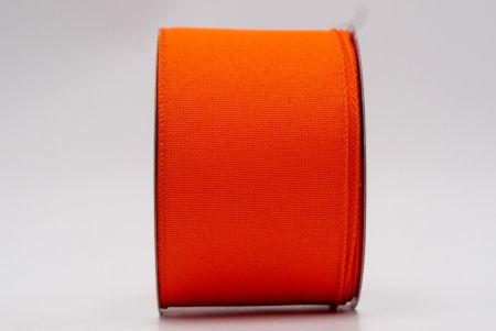 Оранжевая проволочная лента с однотонным цветом_KF7573GC-54-54