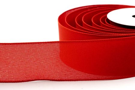 Red Orange Plain Colors Wired  Ribbon_KF7573GC-58-220