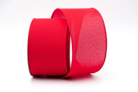 Red Plain Colors Wired  Ribbon_KF7573GC-7-7